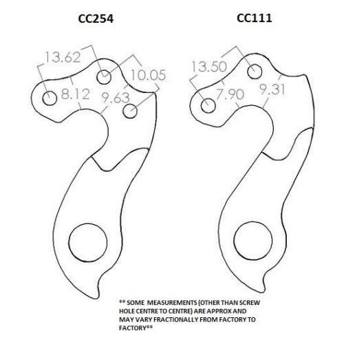 Rear Gear Mech Derailleur Hanger - CC254 - Image 2