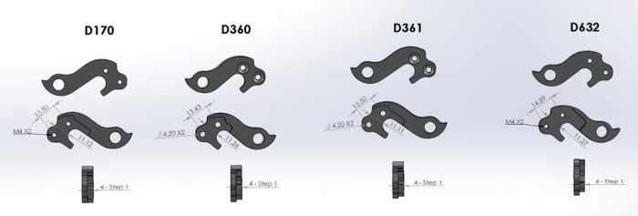 Rear Gear Mech Derailleur Hanger - CNC361 - Image 4