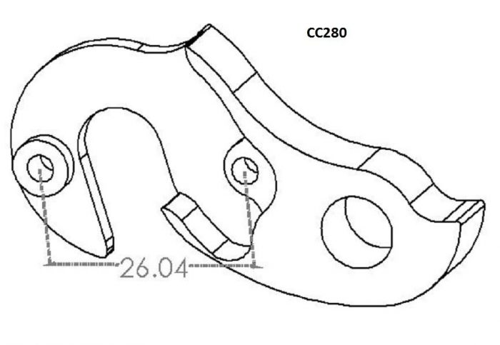 Rear Gear Mech Derailleur Hanger - CC280 - Image 7