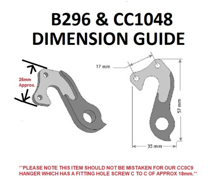 Rear Gear Mech Derailleur Hanger - B296 - Image 4