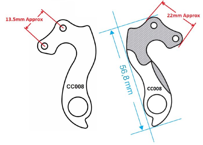 Rear Gear Mech Derailleur Hanger - CC008 - Image 16