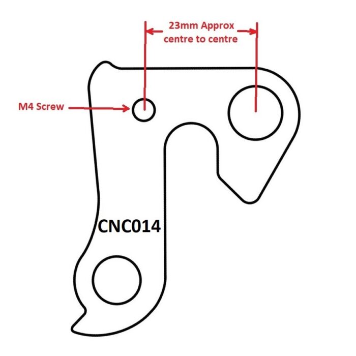Rear Gear Mech Derailleur Hanger - CNC014 - Image 4