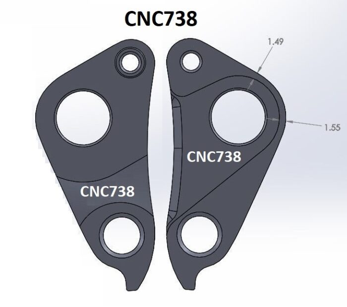 CNC Rear Gear Mech Derailleur Hanger - CNC738 - Image 3