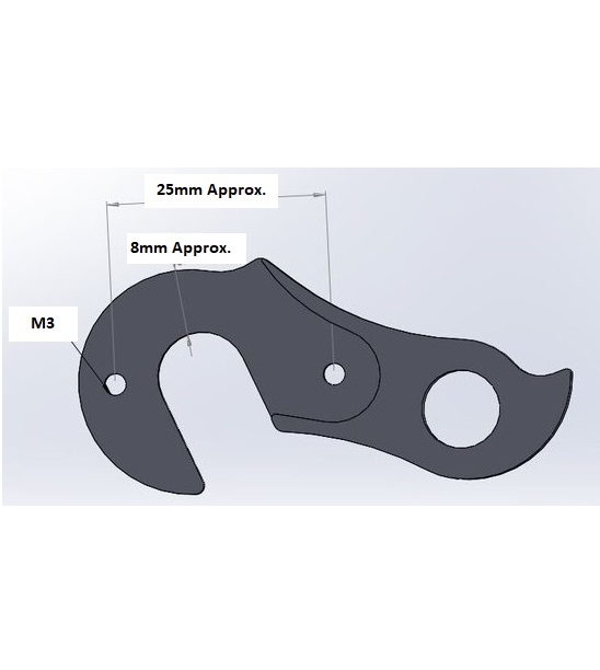 Rear Gear Mech Derailleur Hanger - M196 - Image 5