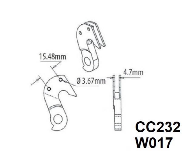 Rear Gear Mech Derailleur Hanger - W017 - Image 6