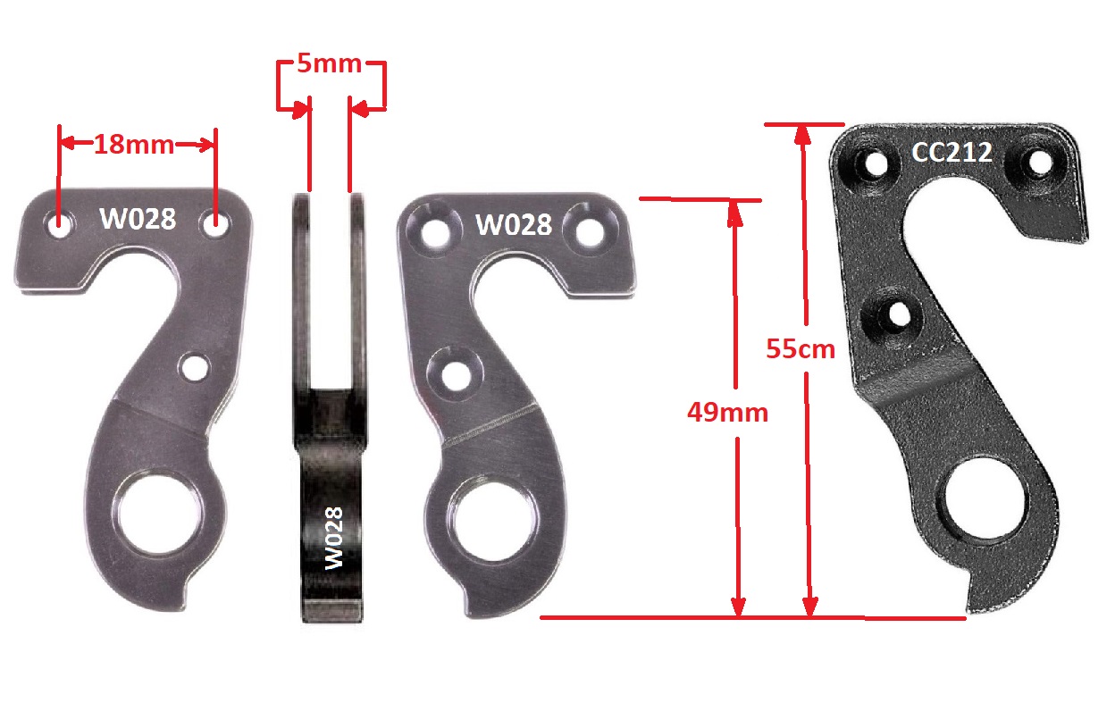 Rear Gear Mech Derailleur Hanger - W028 - Image 8