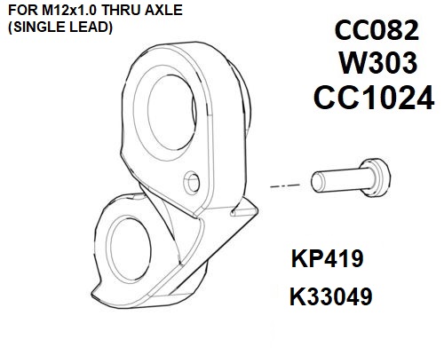 Rear Gear Mech Derailleur Hanger - CC1024 - Image 4