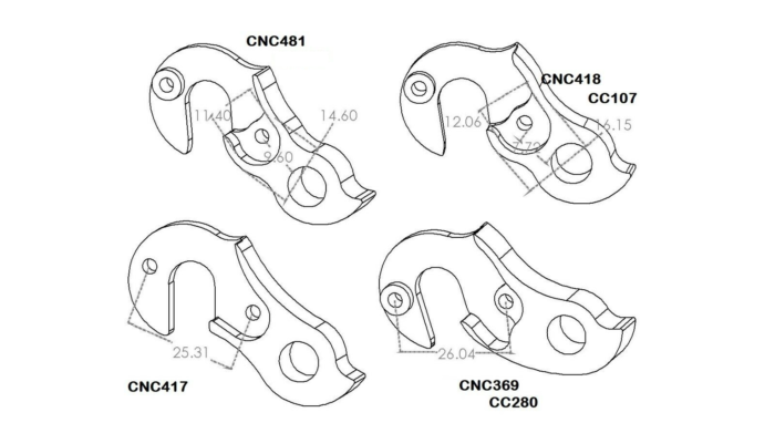 Rear Gear Mech Derailleur Hanger - CC107 - Image 10