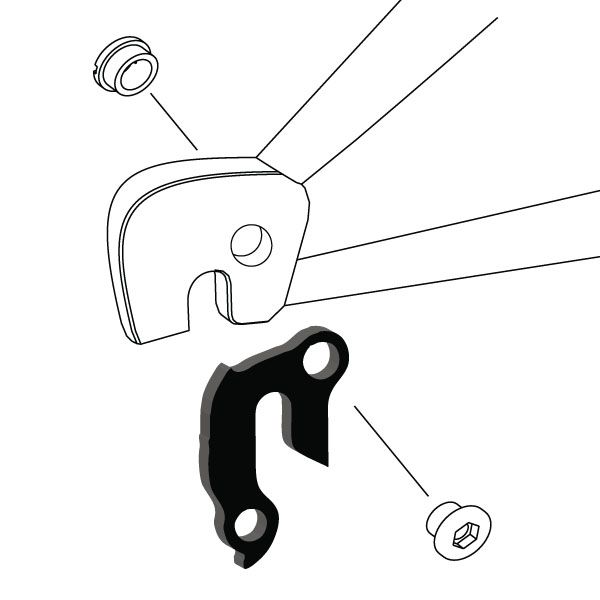 Rear Gear Mech Derailleur Hanger - W136 - Image 4