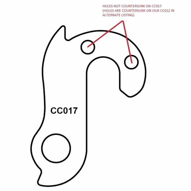 Rear Gear Mech Derailleur Hanger - CC017 - Image 5