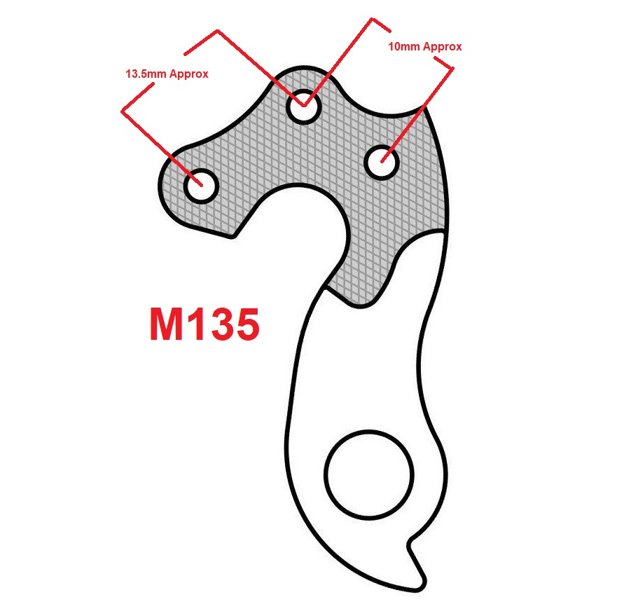 Rear Gear Mech Derailleur Hanger - M135 - Image 9