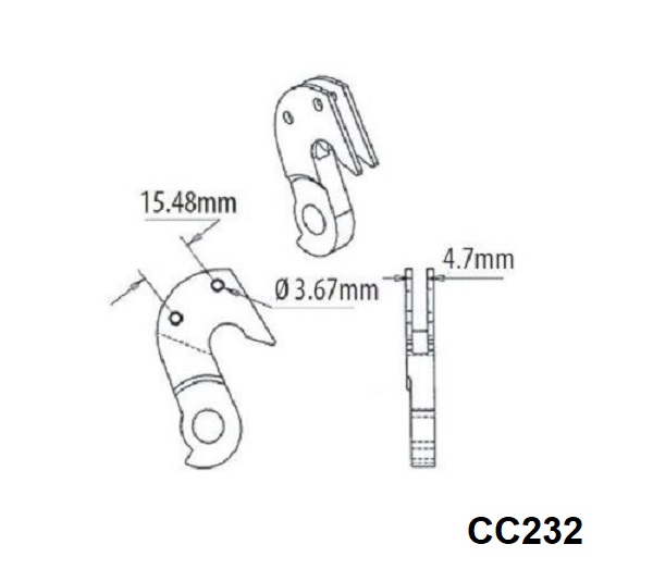 Rear Gear Mech Derailleur Hanger - CC232 - Image 11